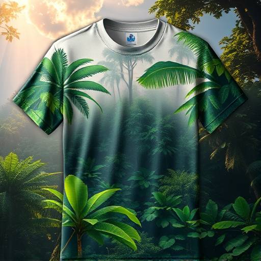 Camiseta com estampa da Amazônia