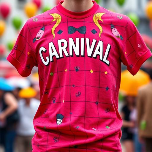Camiseta com tema de Carnaval