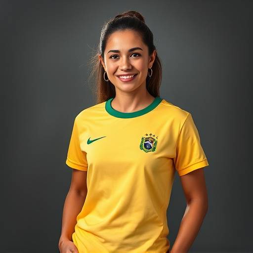 Foto de Fernanda Santos, gerente de produäão da Camisetas do Brasil